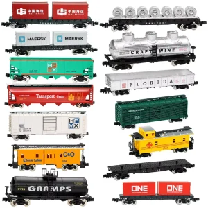 1:160 Scale Railway Freight Car Model with Vintage Grain Box Car Design for Railway Layout Diorama