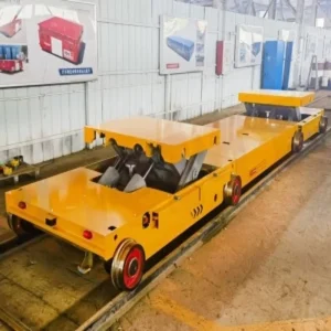 20 T Motorized Railway Transfer Wagon Flatbed Rail Car for Assembly