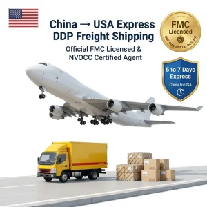 Air Express Shipping Freight China to USA Canada UK EU FMC-Licensed DDP 5-7 Days Door-to-Door Customs Clearance Included