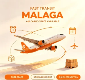 Air Freight Express Door to Door Service Malaga Spain for Special Dangerous Goods Customs Clearance Included 1 Day Dispatch