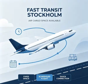 Air Freight Express Door to Door Service Stockholm Sweden for Special Dangerous Goods Customs Clearance Included 1 Day