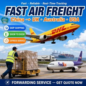 Air Freight Forwarder China to UK Australia USA DDP Door-to-Door Shipping Agent Forwarding Service