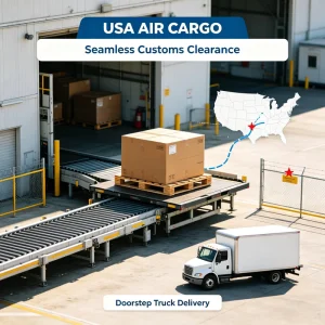 Air Freight Logistics From China to USA US Local Truck Last Mile Distribution Customs Clearance