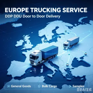 China to Germany International Trucking DDP Door to Door Shipping Services for General and Dangerous Goods Delivery