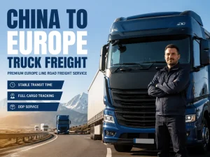 China to Ireland DDP Truck Shipping Oversized Cargo Heavy Freight Insurance 25-30 Days Transit Real-time Tracking