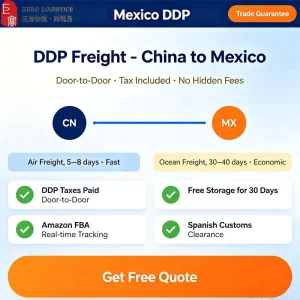 China to Mexico DDP Door-to-Door Sea and Air Freight LCL FCL via United States with Tax Included