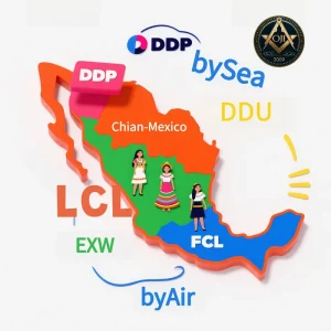 China to Mexico FCL LCL Sea Freight Customs Clearance Door-to-Door Logistics Freight Forwarder Service