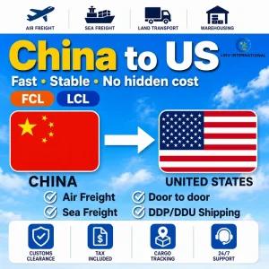 China to USA Canada Door-to-Door Express Sea and Air Freight Forwarder DDP LCL Shipping
