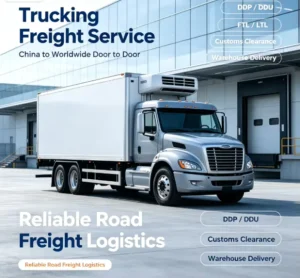 Cross-Border Trucking from China, SCTDDU DDP Door-to-Door Road Cargo Logistics, FTL LTL Shipping Service