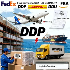 DDP Air Freight Forwarder LCL Express FCL Shipping Agent China to USA Canada Australia FBA Logistics