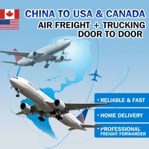 DDP Air and Truck Shipping Agent China to USA Canada Oversize Cargo Consolidation Warehouse Dedicated Truck Delivery