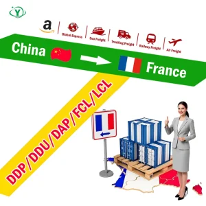 DDP Sea Air Trucking Train China to France Door to Door FCL LCL