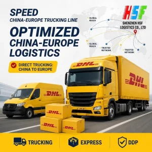 DDP Truck Express Door-to-Door Shipping Agent from China International Road Freight Logistics Service