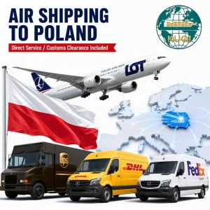 Europe Express Courier Air Shipping from China to Poland with Customs Clearance