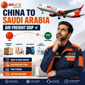 Express Air Freight DDP Door-to-Door Logistics Service with Insurance From China to Saudi Arabia with Real-time Tracking