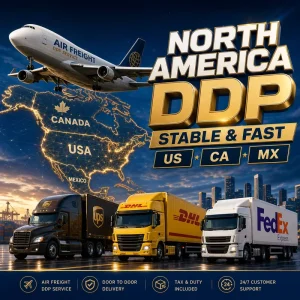 Express Delivery Air Freight 5-7 Days China to USA Canada Mexico DDP Door-to-Door Air Cargo Shipping