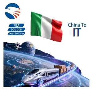 Freight Cargo Shipping Transport Service Railroad+Express Door-to-Door Delivery Logistics Forward Agent Export Shipment