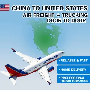 Freight Forwarder China USA DDP Air+Truck Door-to-Door Logistics 6-8 Days Transit Insurance Included FBA