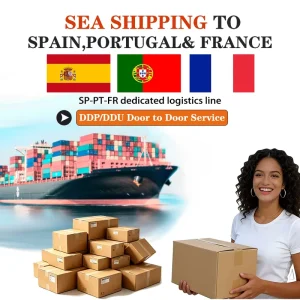 Guangzhou Shipping Agent LCL Express Ocean Freight Logistics Service Garment Heavy Machinery Transport Spain Ports DDP Tax