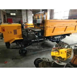Heavy Duty Diesel Rail Construction Transport Vehicle Rail Dump Truck for Railway Engineering Material Hauling