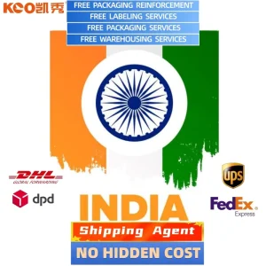 India Freight Forwarding China to India Express Shipping Air Sea Truck Rail DDP DDU Door-to-Door LCL