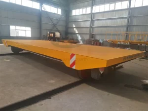 Industrial Railway Flat Wagon Transfer Cart for Material Handling