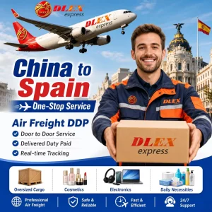 International Air Freight DDP Spain Dropshipping Door Service for Oversized Cargo Cosmetics Daily Express