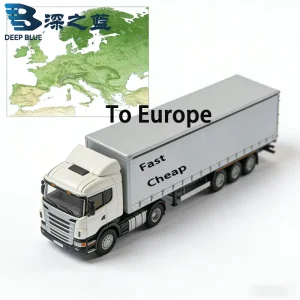 International Trucking Services China to Europe UK Germany Spain Netherlands France Truck Freight Forwarding