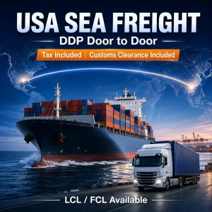 LCL Express Sea Freight China to USA Door-to-Door Service Insurance 30-45 Days Transit