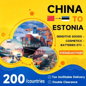 LCL FCL Express Door-to-Door Shipping Agent Service From China to Estonia Spain Poland Ireland Hungary and Other EU Cities