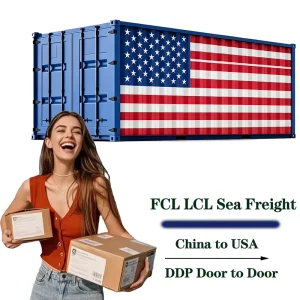 LCL FCL Sea Freight Warder Ship From Guangzhou to USA DDP Logistics Heavy Machinery and Furniture Cargo