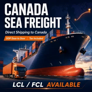 LCL+Express Shipping China to Canada DDP Sea Freight with Insurance 30-45 Days Transit