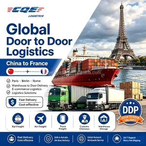 OOG Door-to-Door Shipping, Flat Rack, Open Top and BBK Container Vessel Service to France, DDP Customs Clearance