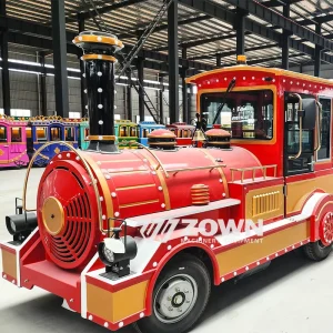 Outdoor Large Fuel Trackless Train Tourist Sightseeing Bus