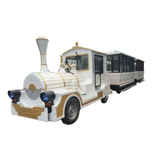 Outdoor Steel Trackless Train Ride for Kids Theme Park and Shopping Mall Passenger Transport System with High Safety Standard