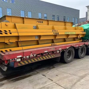 Rail-Bound Transfer Trolley, Modular Steel Track Car for Factories, Ports, Warehousing, and Logistics