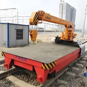 Rail Guided Transfer Vehicles Crane Transport Vehicles Electric Lifting Mechanism Warranty