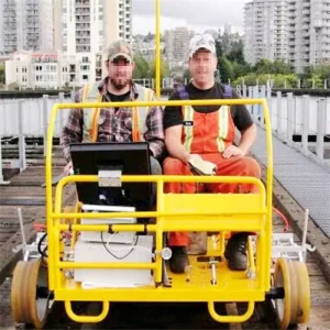 Railroad Inspection Vehicle and Transfer Cart with Aluminum Alloy Construction and Fully Hydraulic System