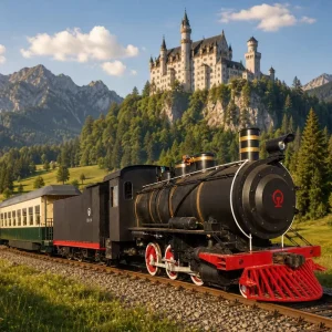 Real Working Steam Locomotive Custom Gauge Tourist Train Passenger Carriage Vintage Sightseeing Railway Customized Factory