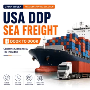 Reliable LCL+Express Sea Freight China Global Destinations (US GB) DDP Door-to-Door Shipping Customs Clearance 24/7 Support