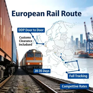 Shipping Railway Express China Italy France Germany Spain Britain Ireland Norway Denmark Europe Fast DDP Door-to-Door