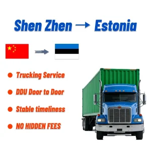 Trucking China to Estonia DDU Door-to-Door Freight Forwarder International Express 24/7 Support Insurance Dangerous Goods