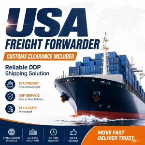USA Consolidation Shipping DDP Sea Freight China LCL Door Delivery Service with Insurance and 25-45 Days Transit