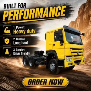 Used 371 HP Truck Tractor 6×4 Tractor Head Semi Truck Tractor Unit